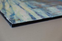 Spring Comes Soon. impressionism, winter, trees, vertical, Landscape Paintings