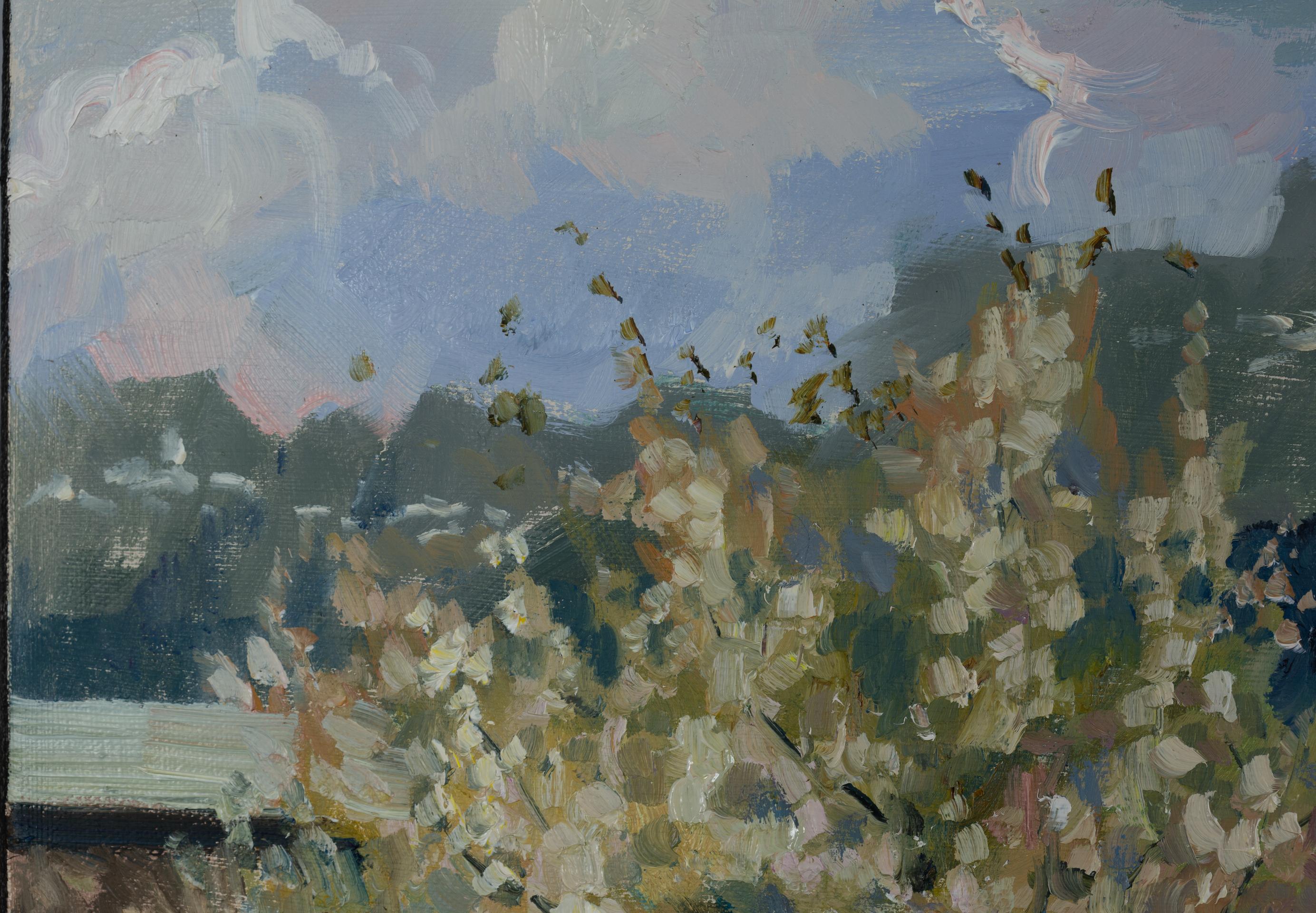 Spring Day in Gams. Mountain landscape, Alps, Switzerland. im Angebot 13
