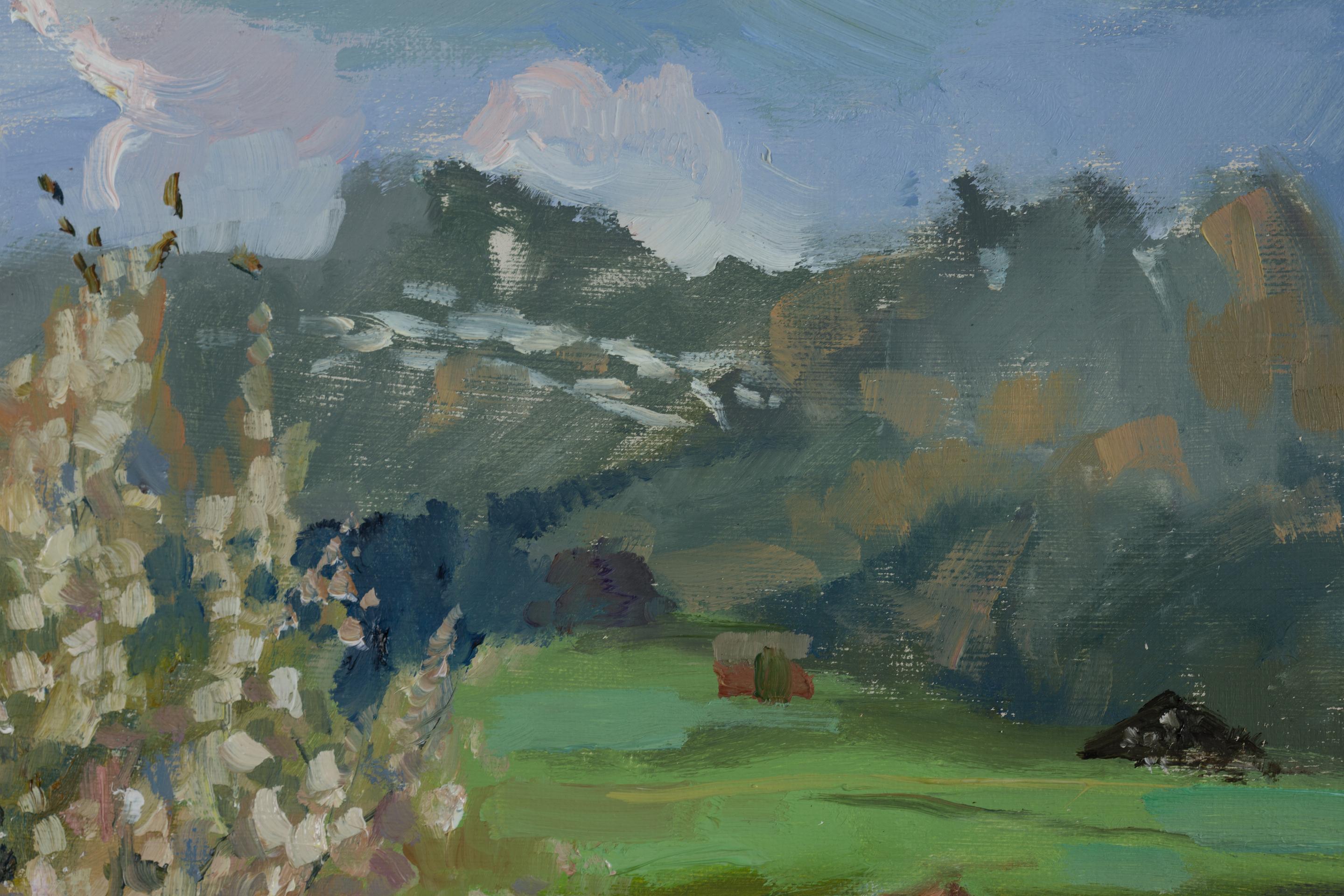 Spring Day in Gams. Mountain landscape, Alps, Switzerland. im Angebot 14