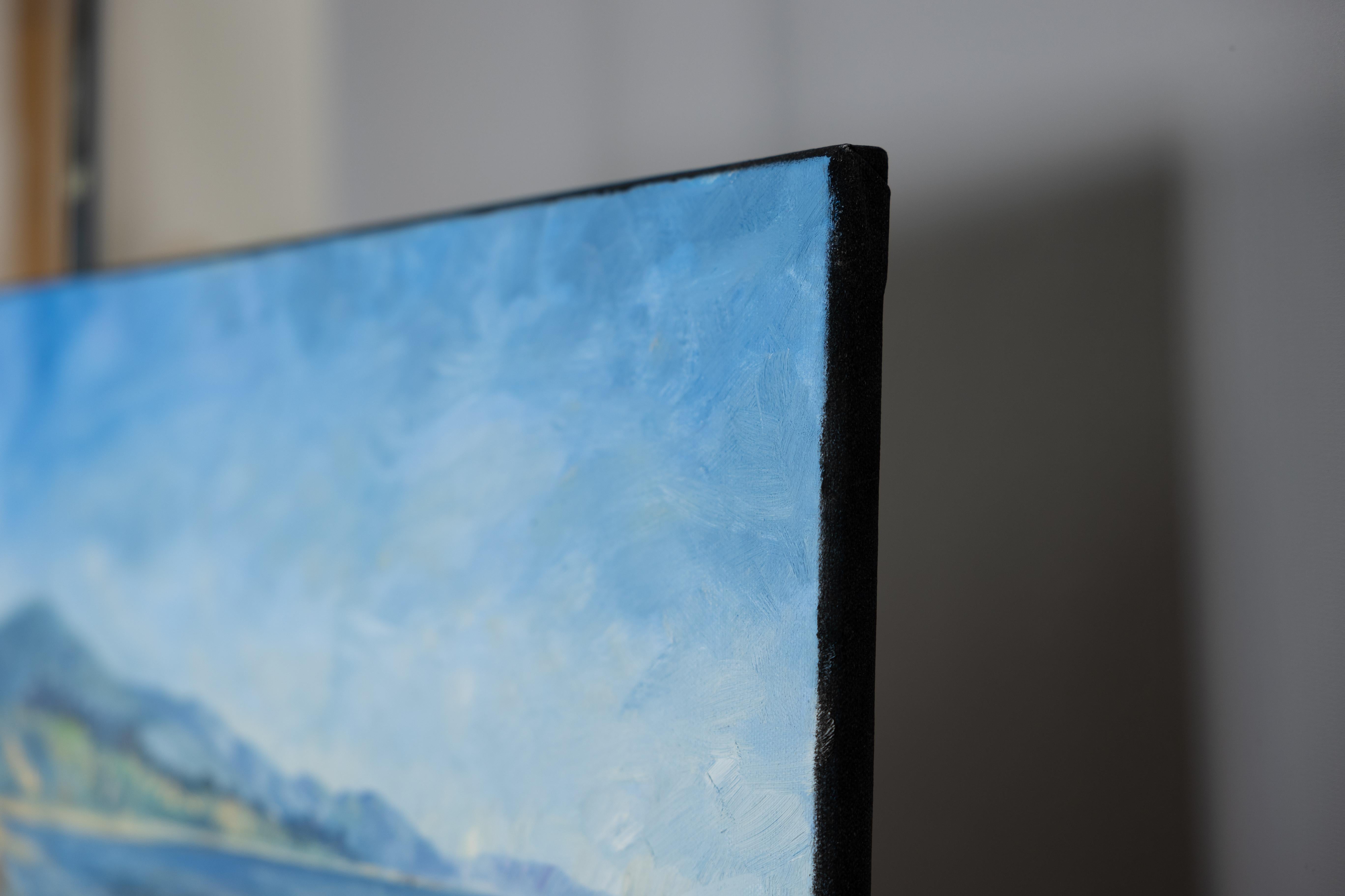 Spring en Californie. Peinture à l'huile impressionniste en vente 3