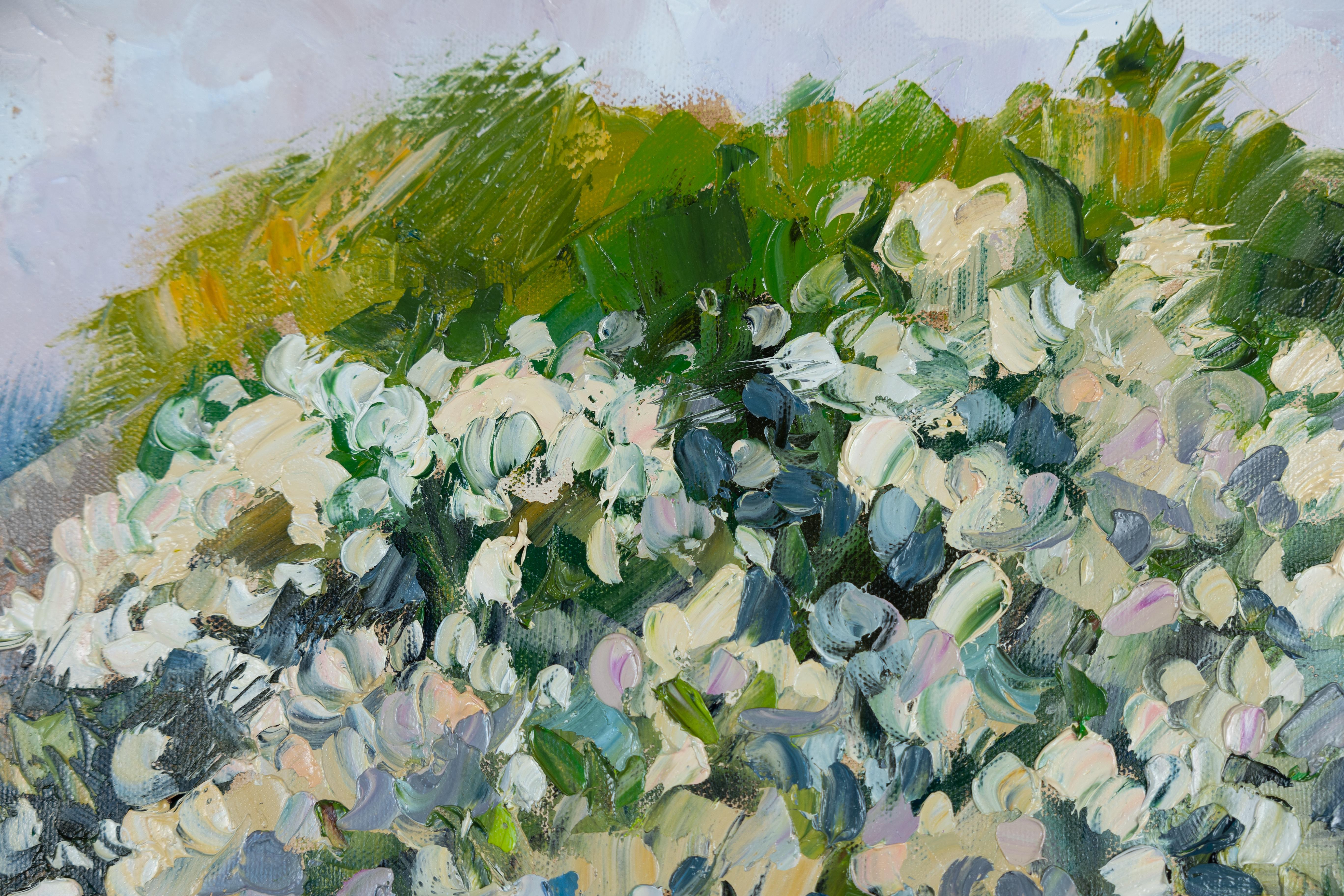 Spring Joy 2. Landscape, oil. Impressionismus. Flower. Art gallary. For Sale 5