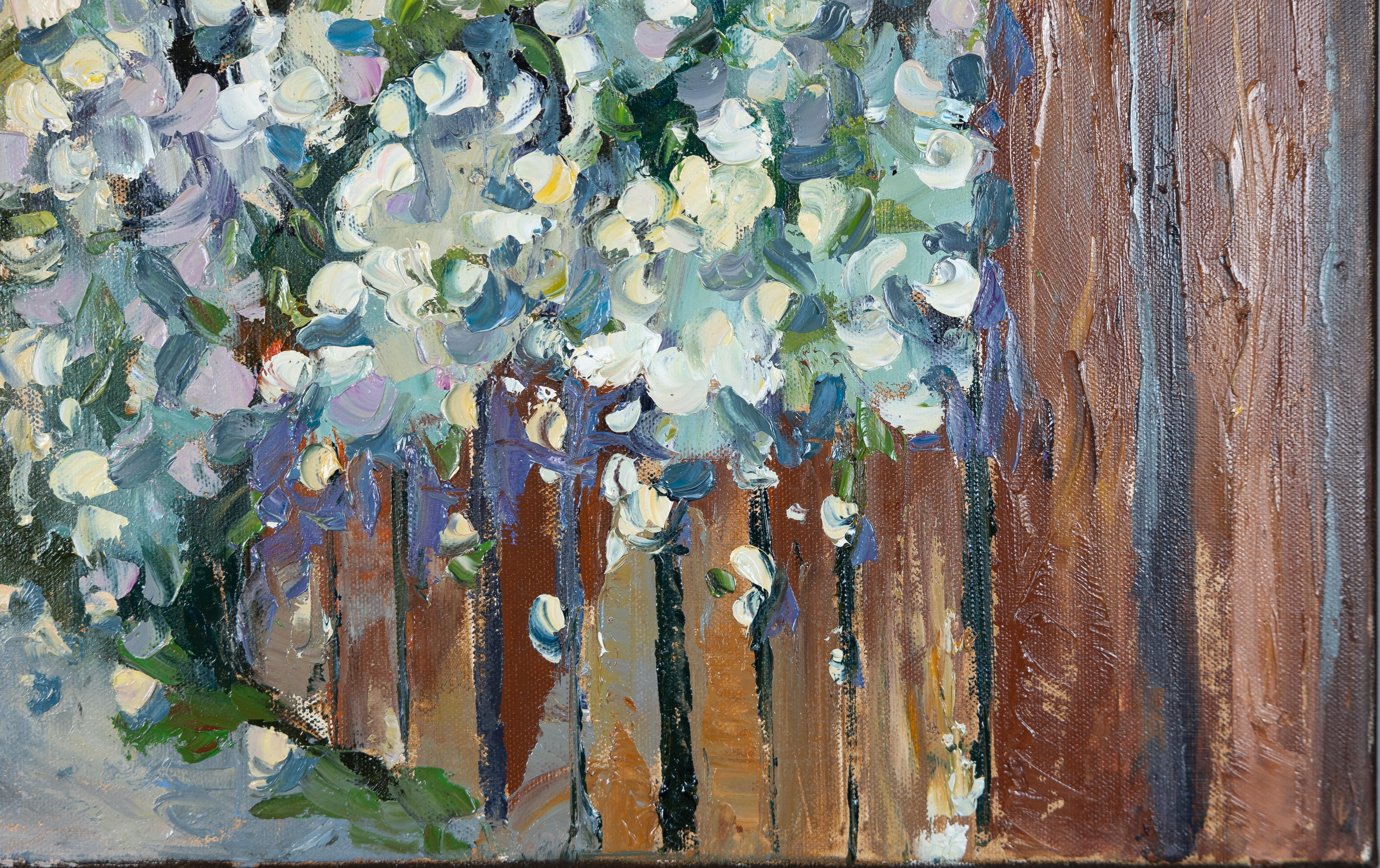 Spring Joy 2. Landscape, oil. Impressionismus. Flower. Art gallary. For Sale 1