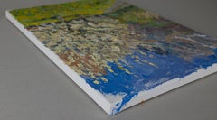 Spring Joy. Landscape Paintings, impressionism. Flowers, Mountains, Switzerland