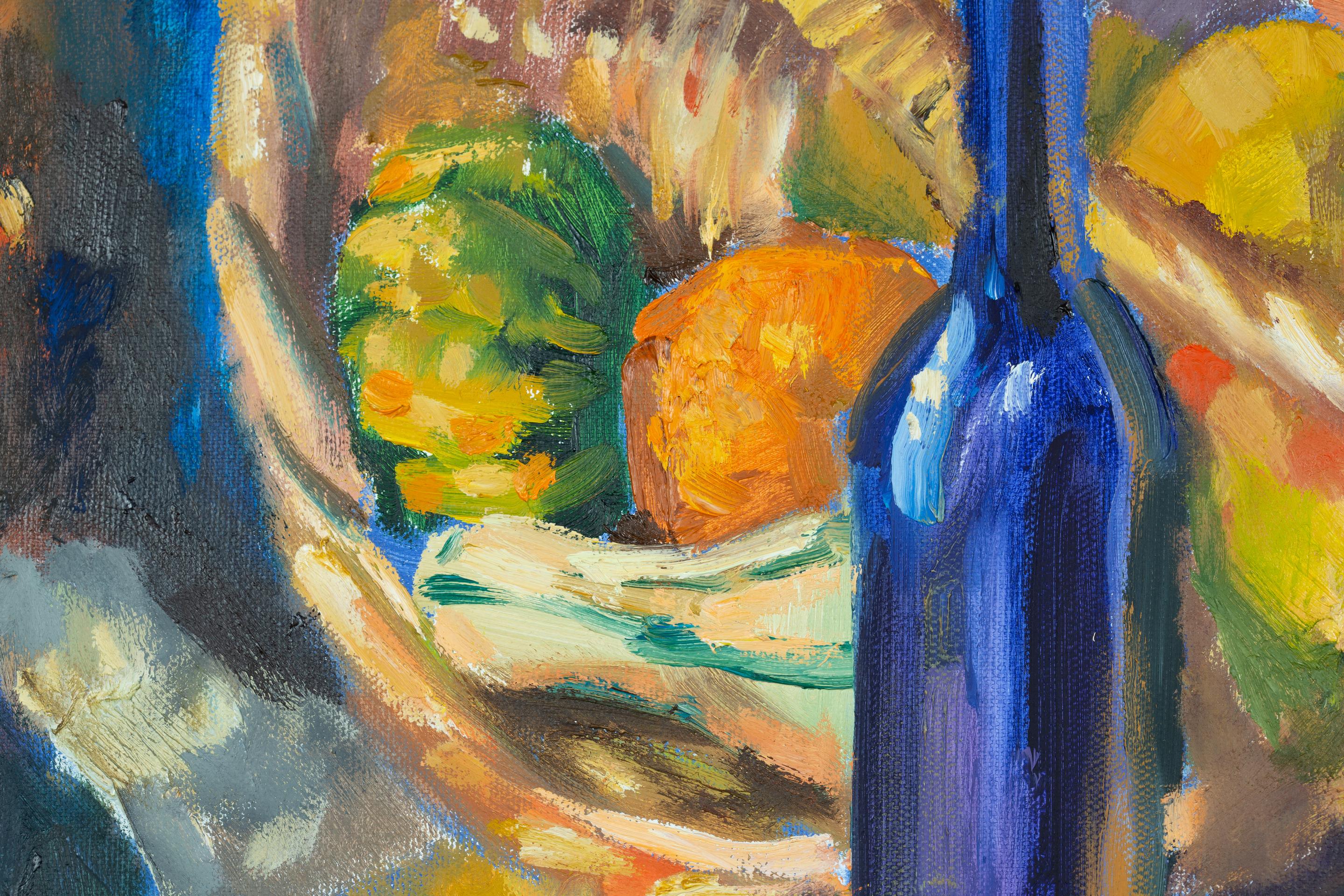 Still Life with a Blue Bottle For Sale 5