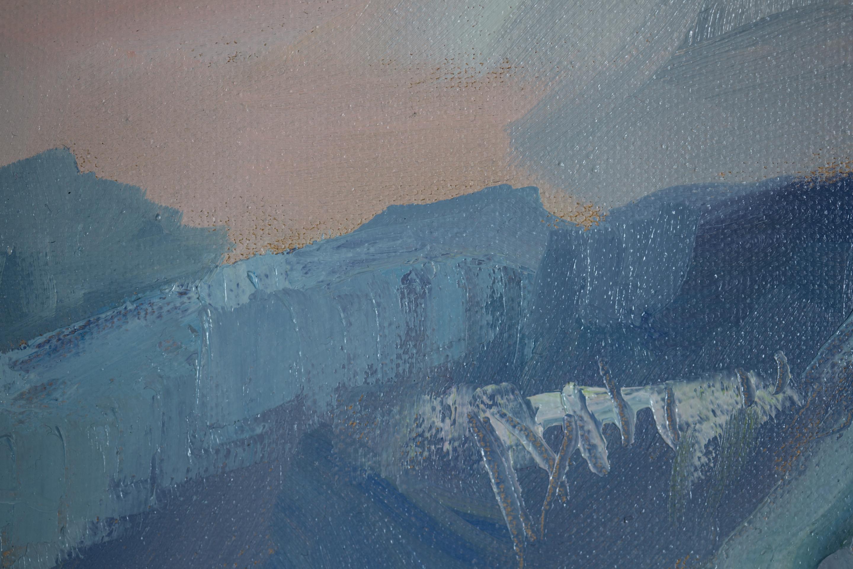 Summer in Grabs. Horizontal, mountains, Switzerland, landscape, design for wall For Sale 7