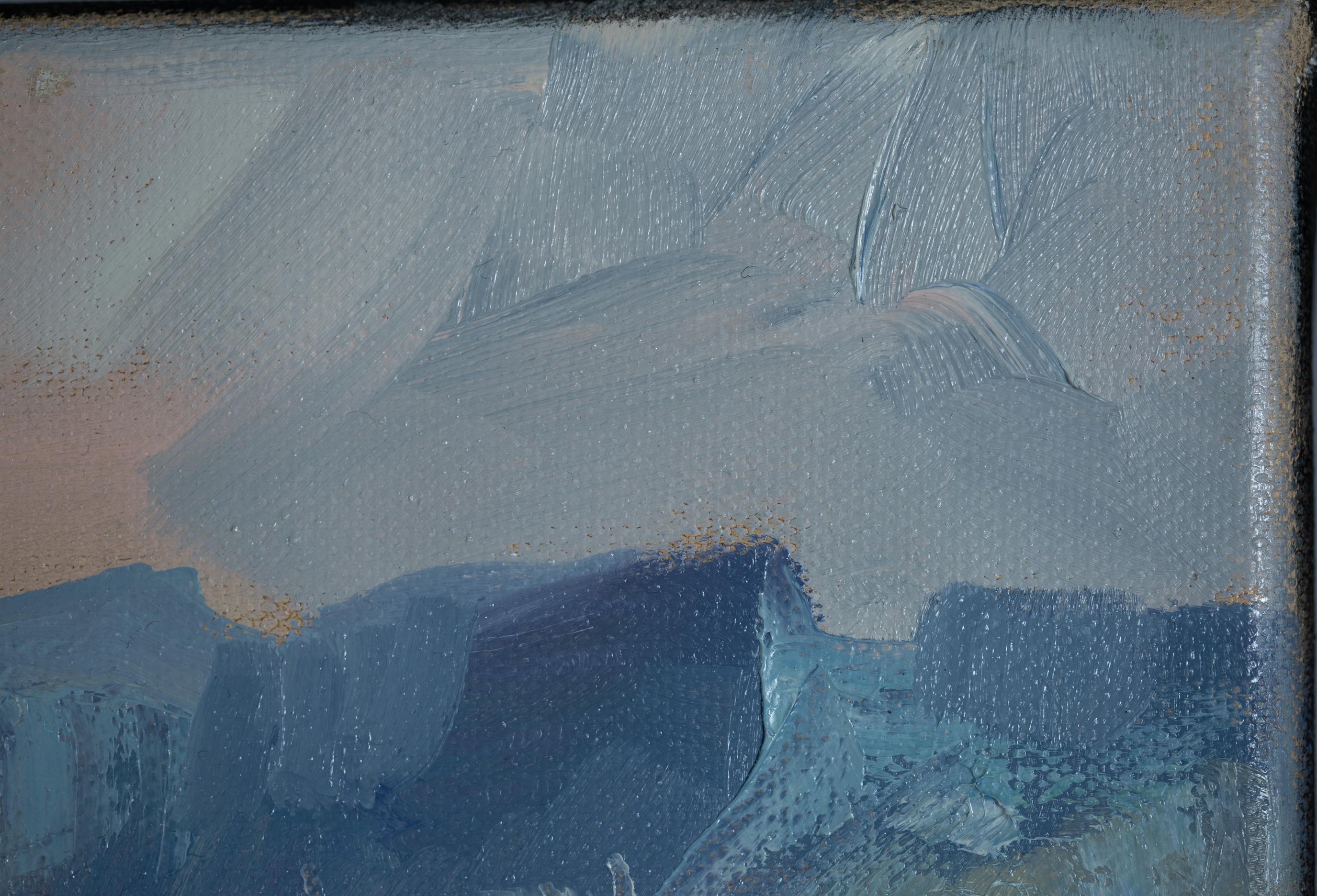 Summer in Grabs. Horizontal, mountains, Switzerland, landscape, design for wall For Sale 8