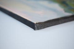 L'estate in palio. Paesaggio dipinto a olio, montagne, Svizzera, impressionismo