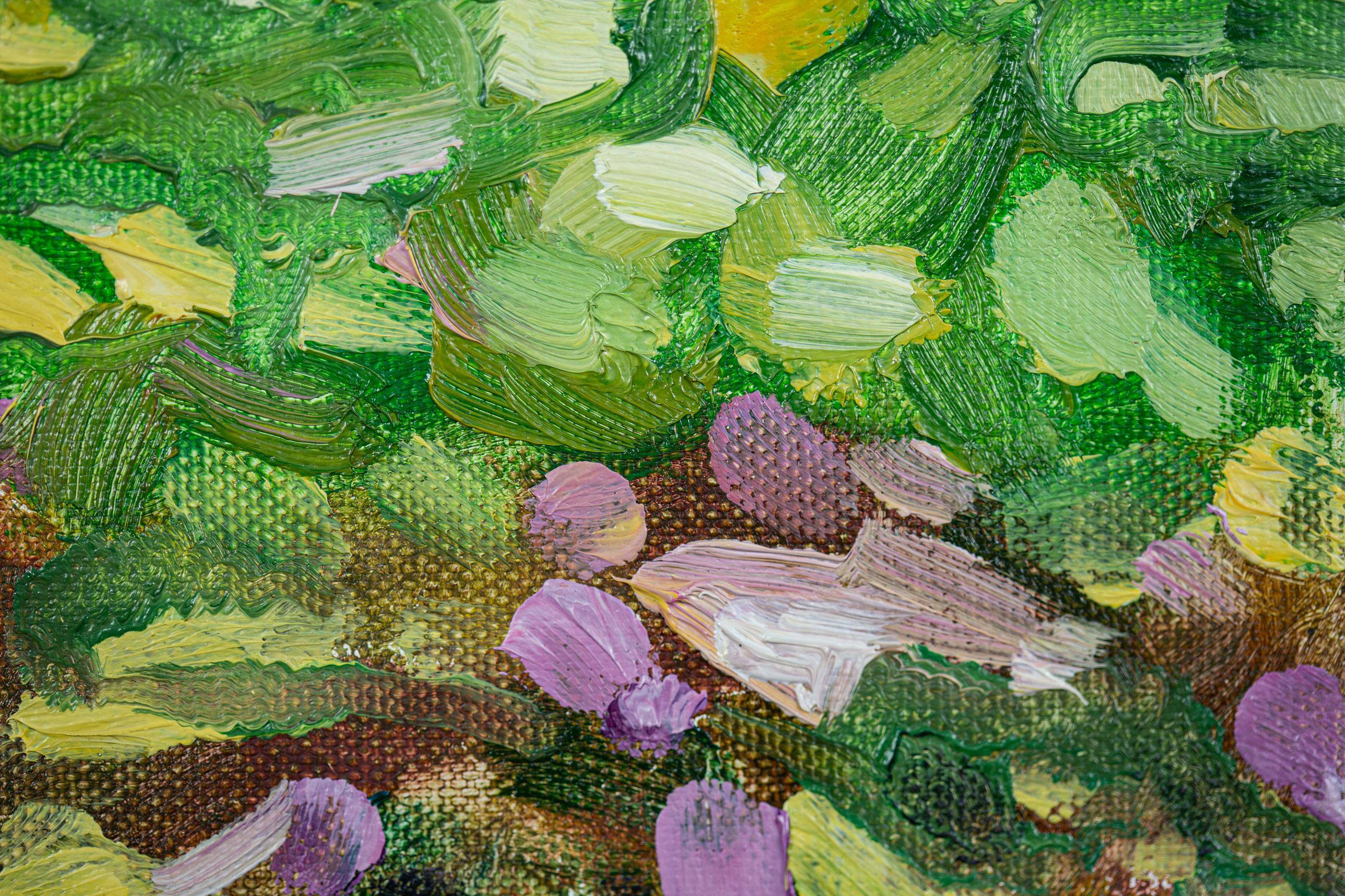 Sunny Morning. Oil painting, small, nature, horizontal, summer, impressionism For Sale 1