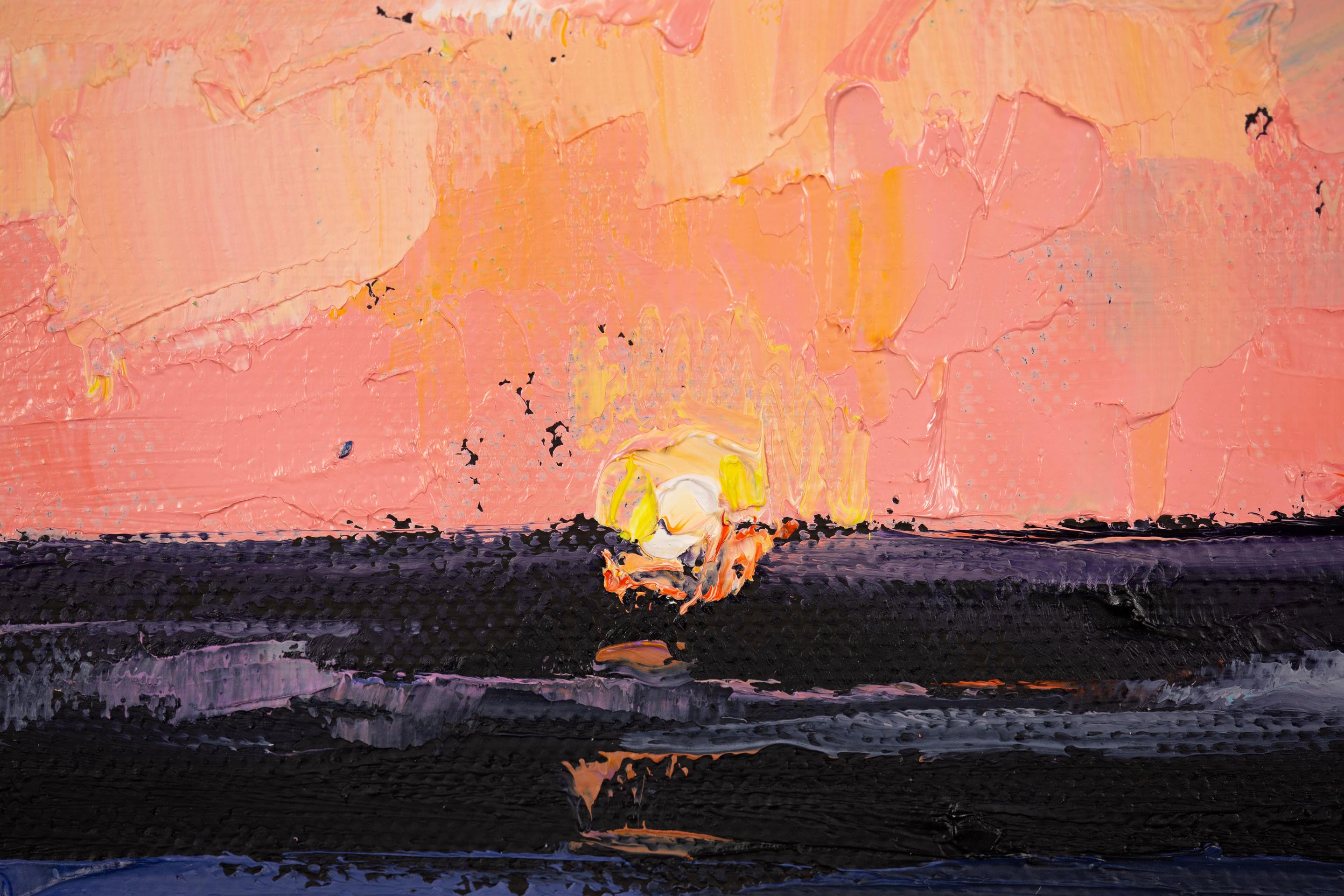 Sunset in Los Angeles. Square, oil, sunset, ocean, beach, Los Angeles For Sale 6