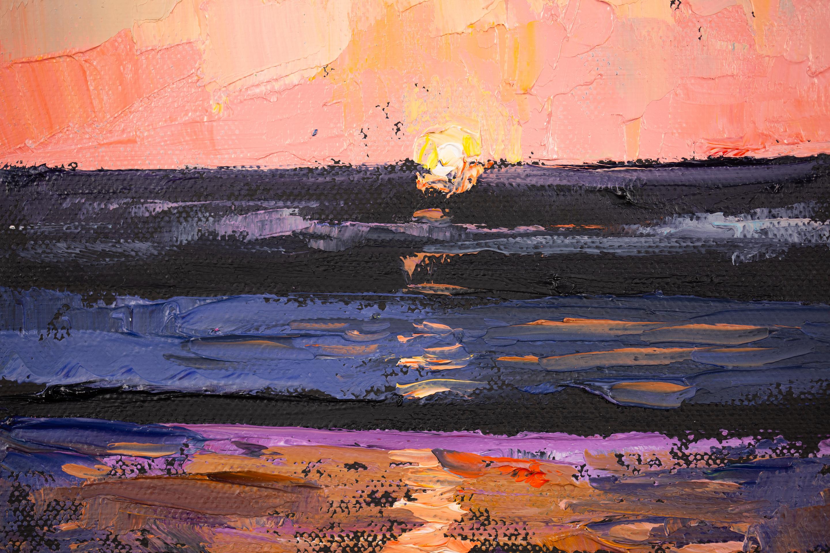 Sunset in Los Angeles. Square, oil, sunset, ocean, beach, Los Angeles For Sale 3