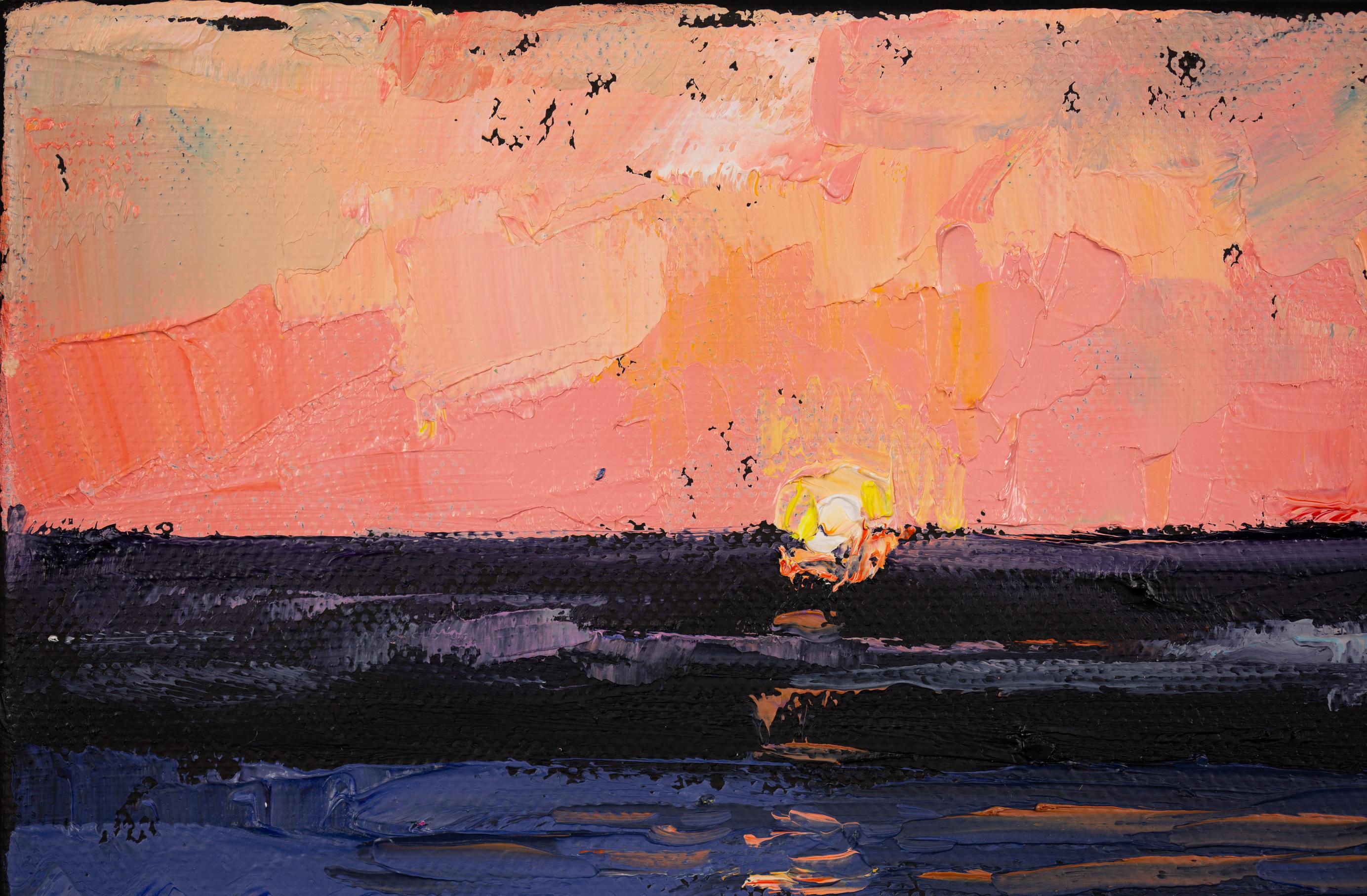 Sunset in Los Angeles. Square, oil, sunset, ocean, beach, Los Angeles For Sale 4