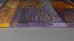 Sonnenuntergang am Anse Intendance Beach. Acryl, Impressionismus, Landschaft, groß