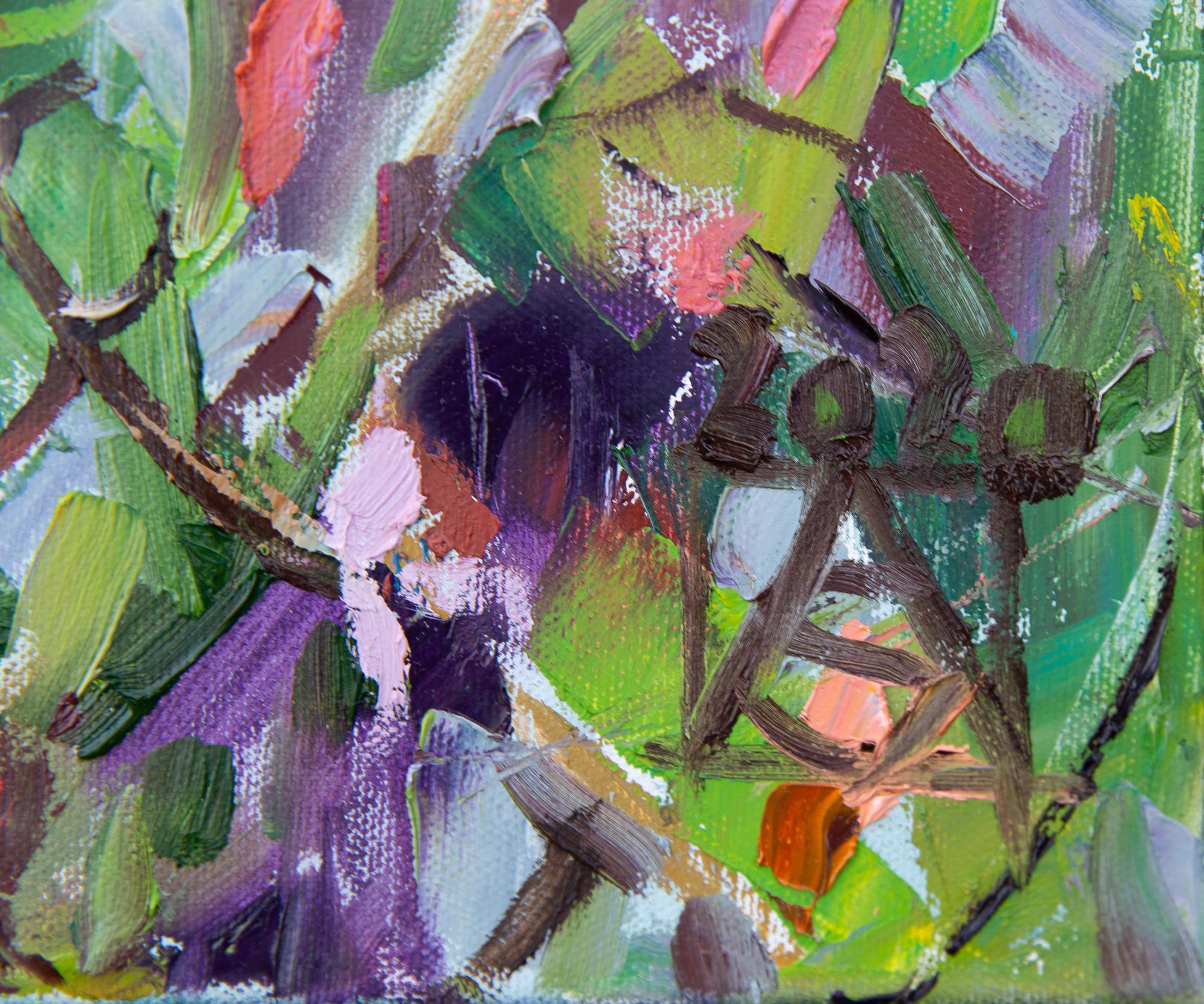 The Freshness Of a Foggy Morning. Horizontal, landscape, impressionism, mountain im Angebot 2