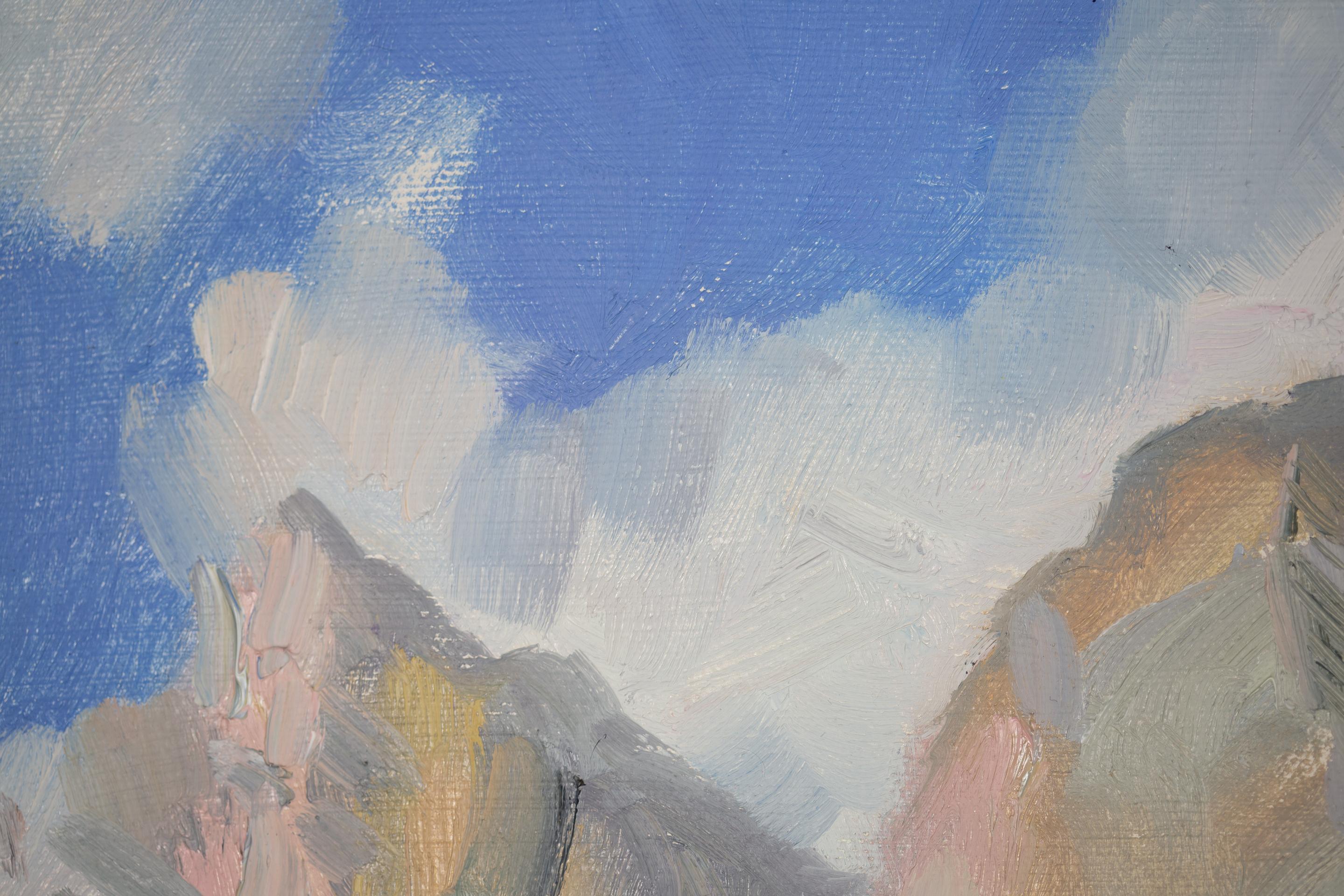 The Tenderness of the First Leaves. Nature, lake, tree, spring, mountains For Sale 13