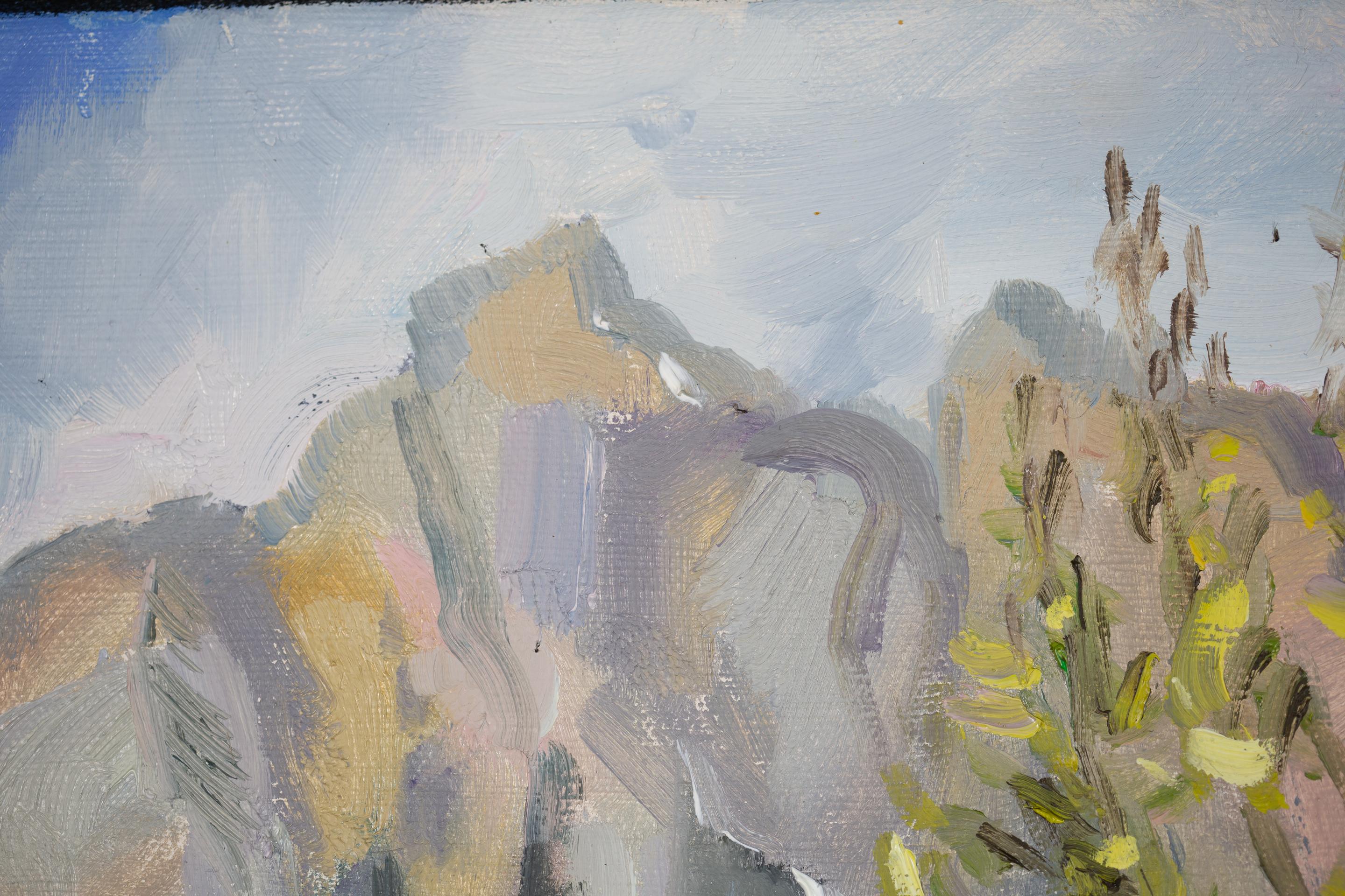 The Tenderness of the First Leaves. Nature, lake, tree, spring, mountains For Sale 14