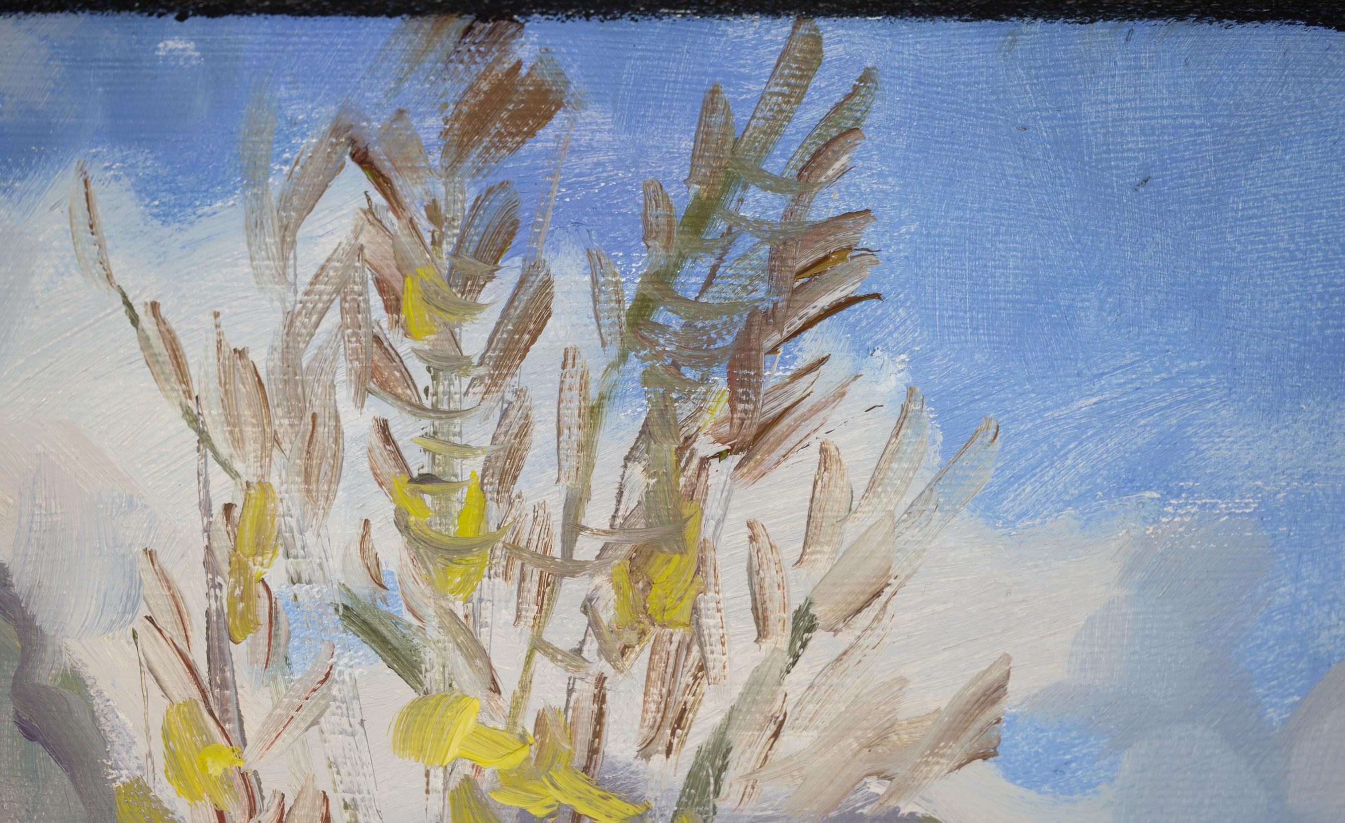 The Tenderness of the First Leaves. Nature, lake, tree, spring, mountains For Sale 15