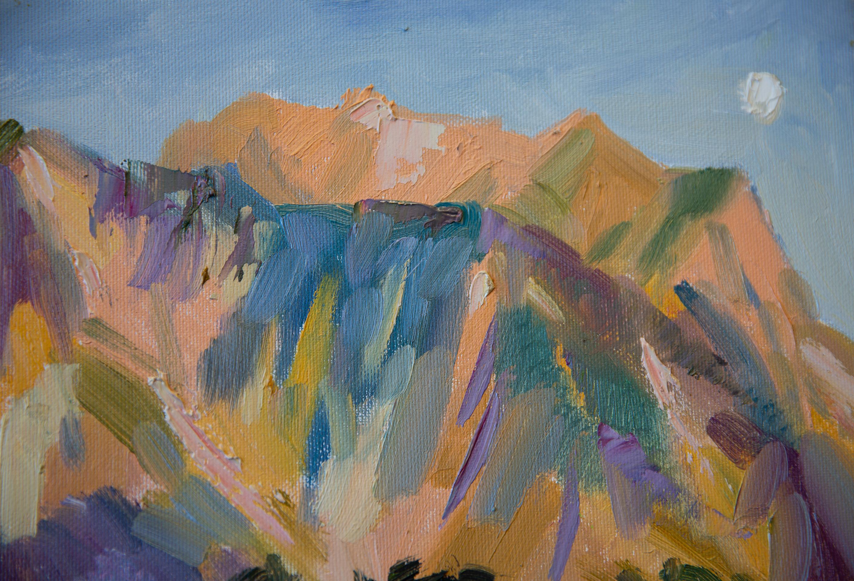 Three Sisters Mountain In The Evening For Sale 1