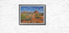 Two in Sedona. American landscape, luxury interiors, oil painting on canvas