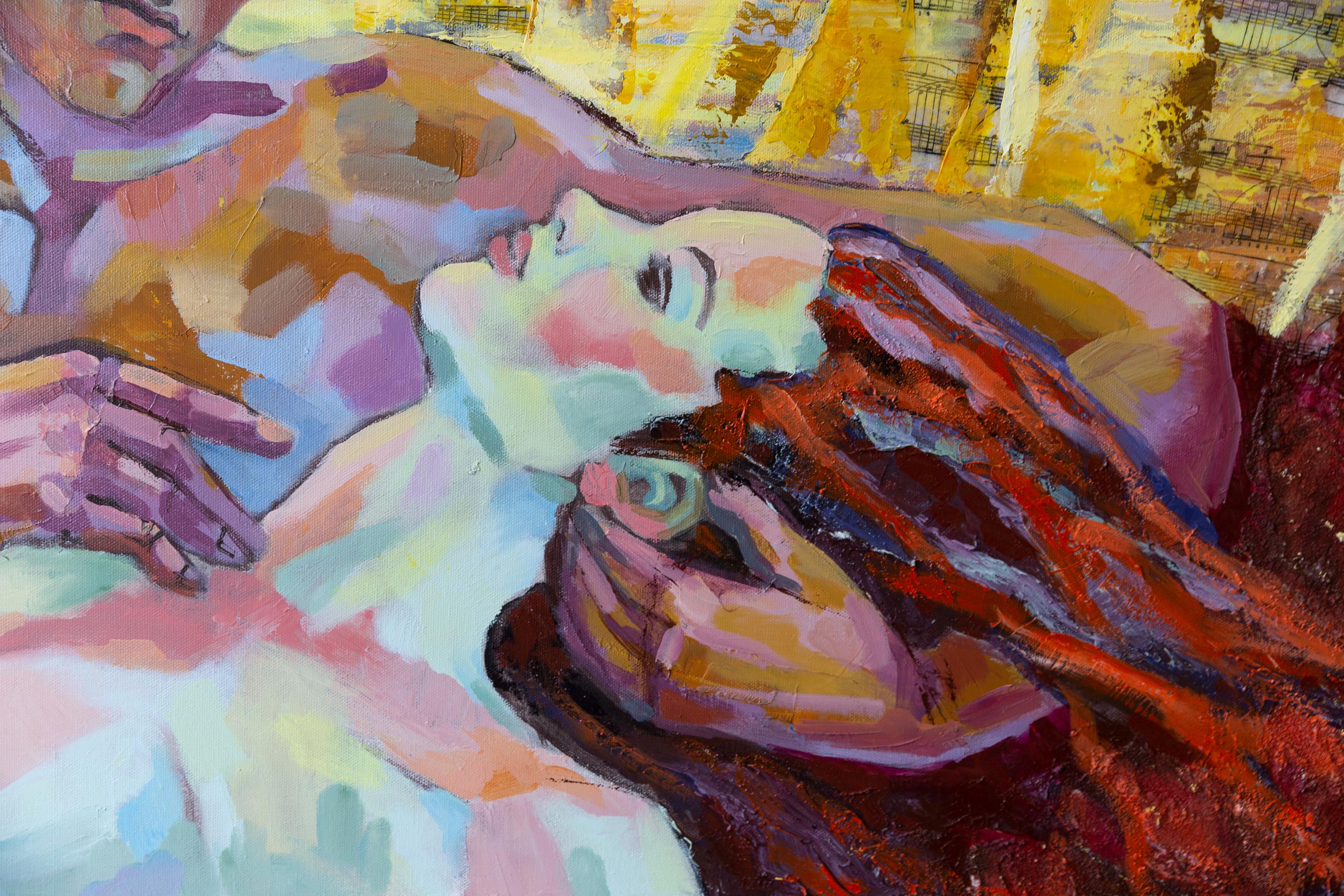 Sotto le maschere... Orizzontale, figurativo, nudo, Venezia, Italia in vendita 9