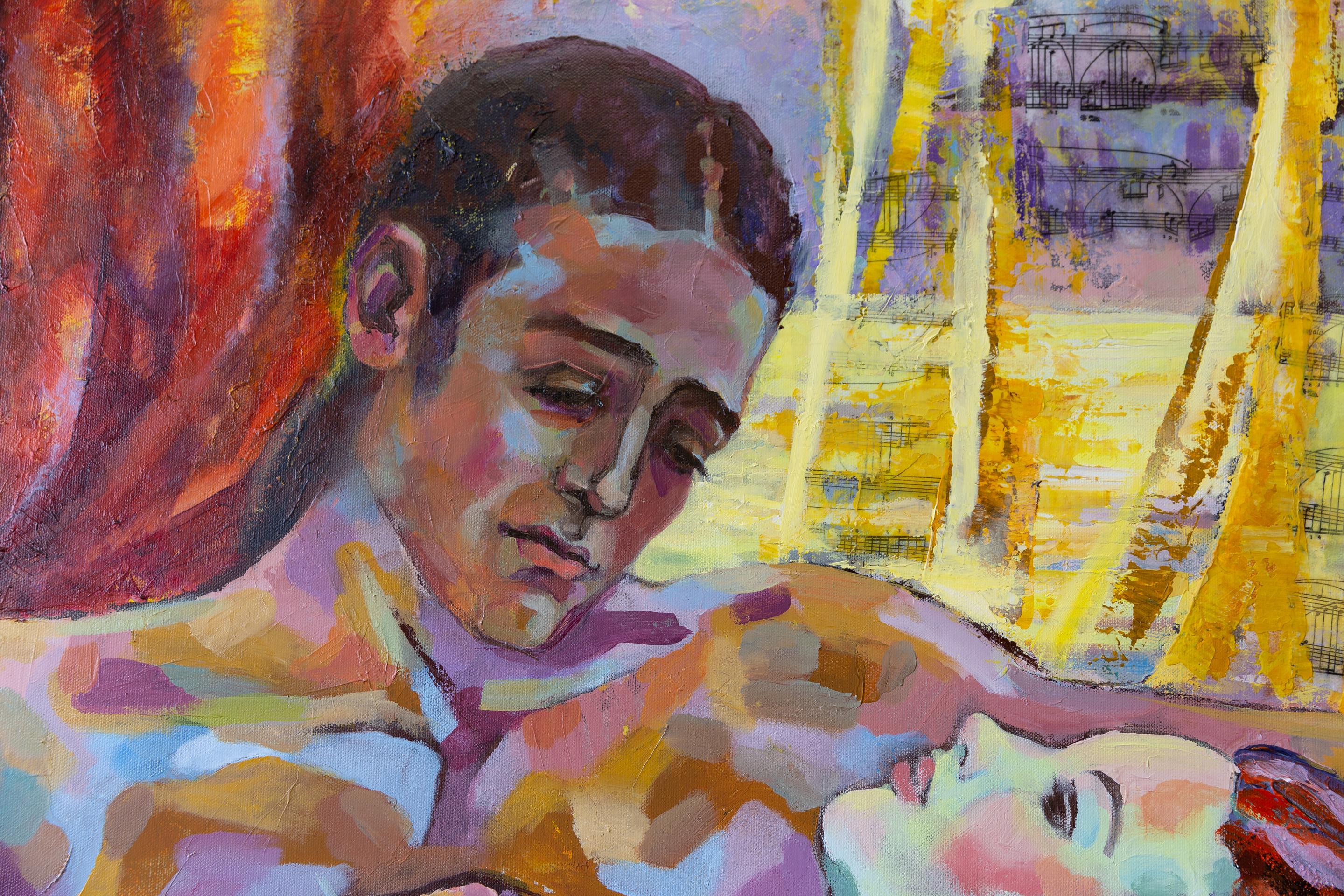 Sotto le maschere... Orizzontale, figurativo, nudo, Venezia, Italia in vendita 10
