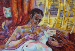 Sotto le maschere... Orizzontale, figurativo, nudo, Venezia, Italia