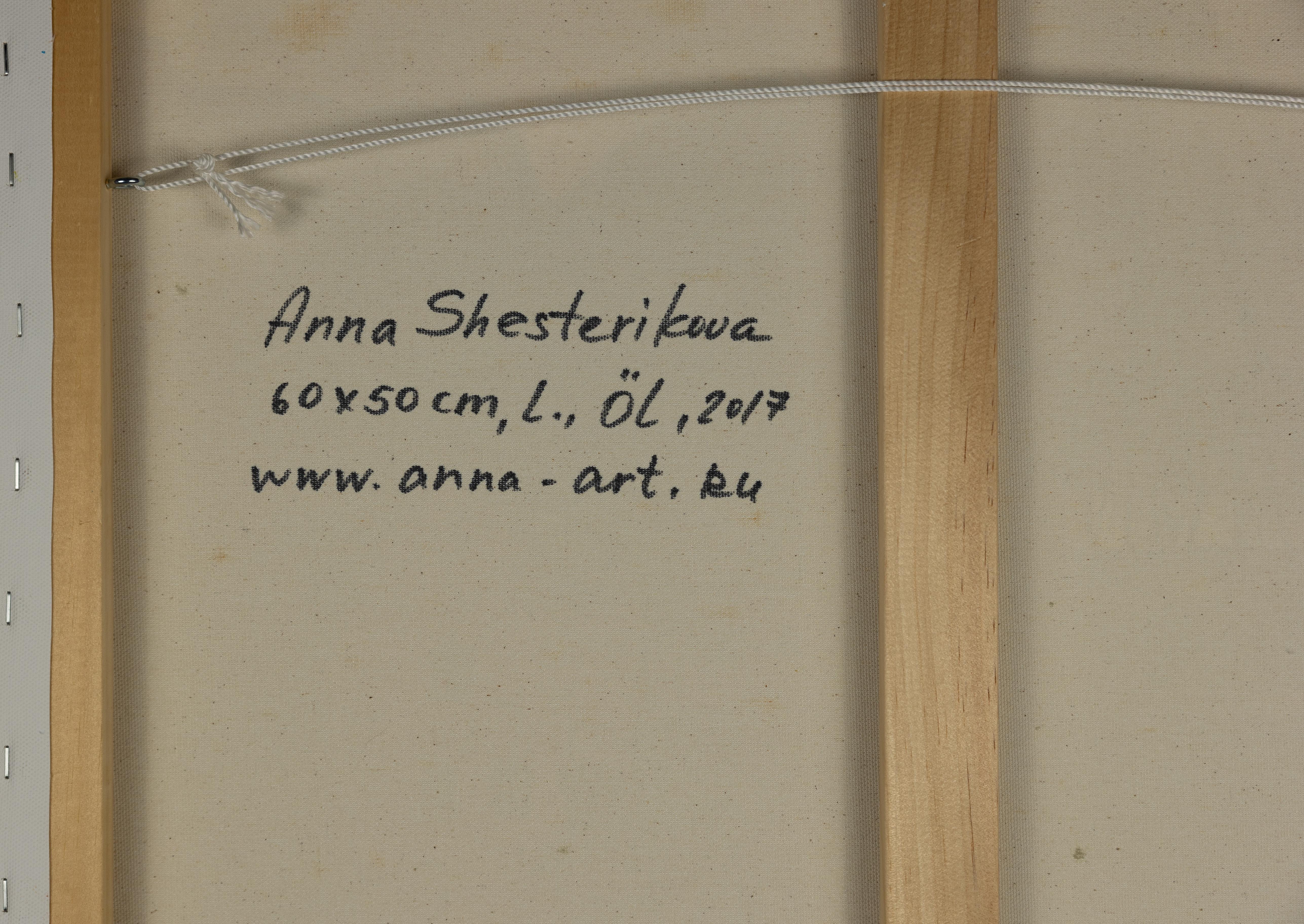 Blick auf das königliche Schloss. Horizontal, Landschaftsbilder, Öl, Schloss. im Angebot 4