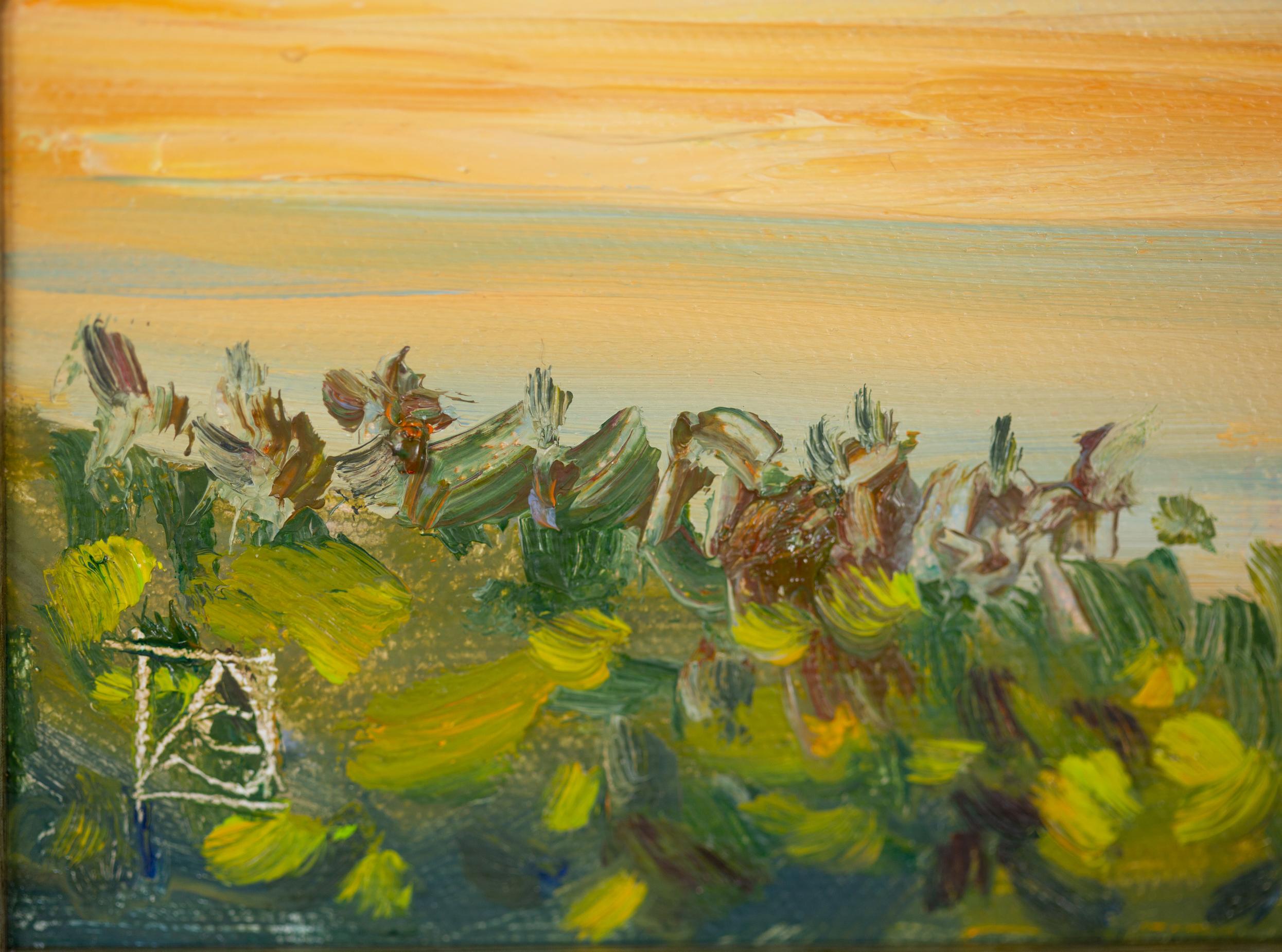 Walensee. Sunset.  Small format, horizontal, lake, mountains, Switzerland For Sale 7