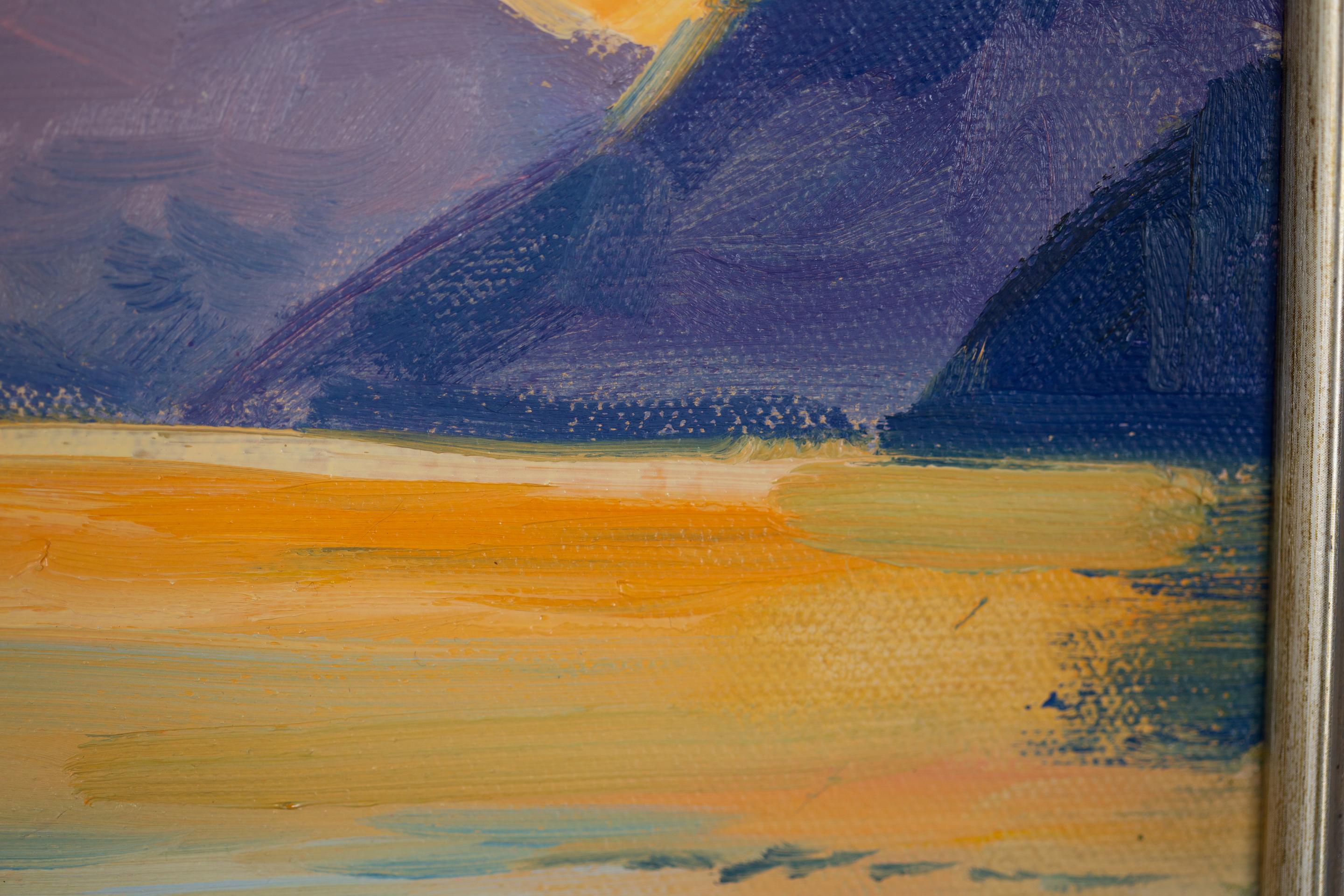 Walensee. Sunset.  Small format, horizontal, lake, mountains, Switzerland For Sale 10