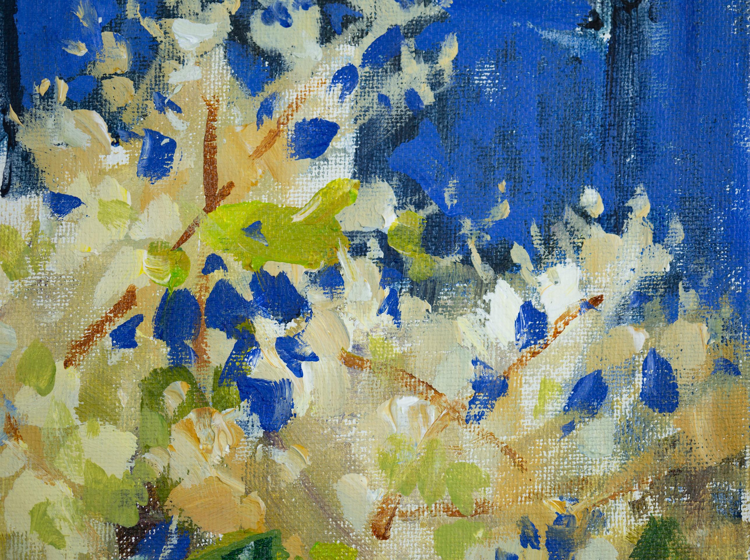 White Flowers Under The Window (California). Horizontal, floral, landscape. en vente 6