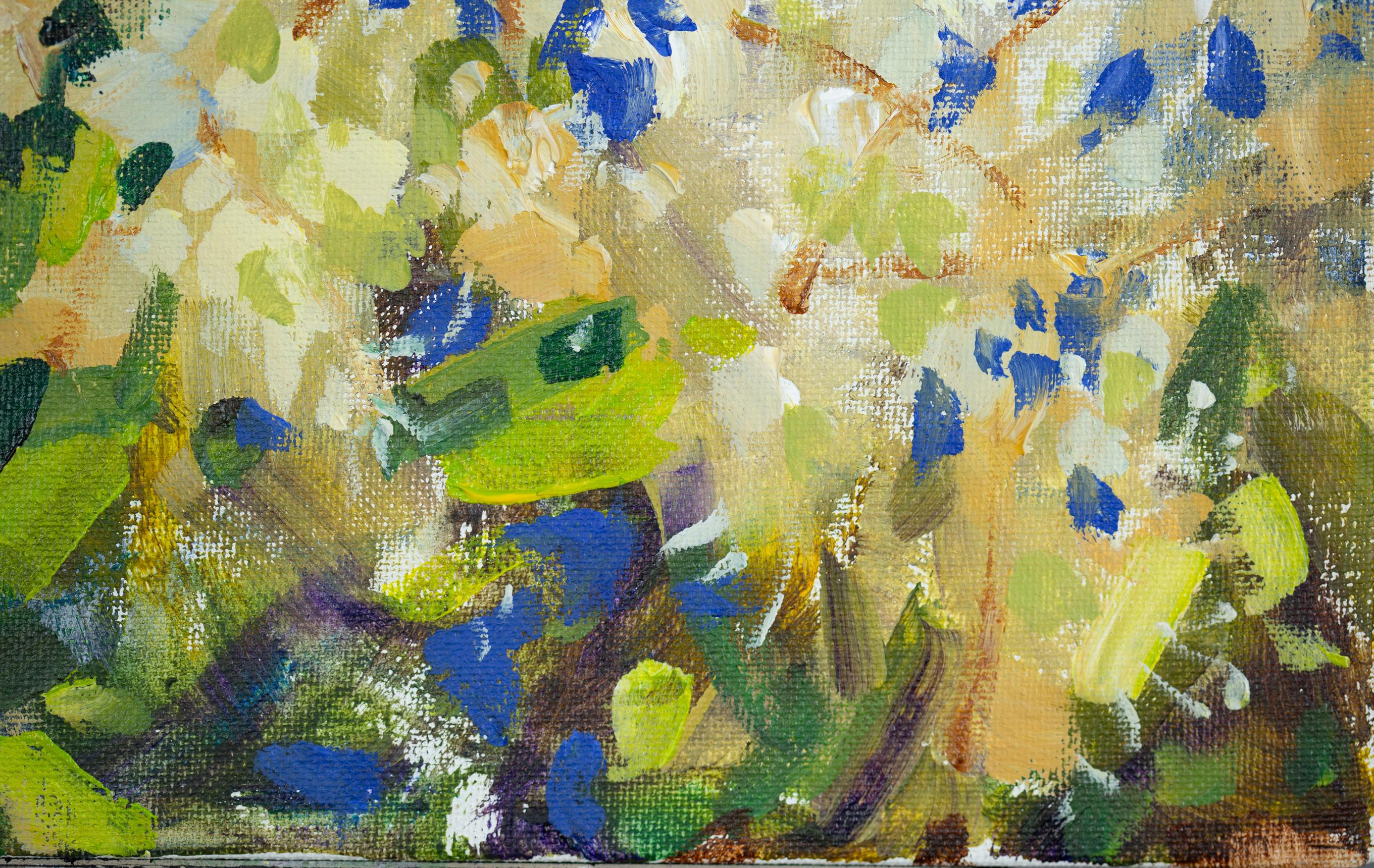 White Flowers Under The Window (California). Horizontal, floral, landscape. en vente 2