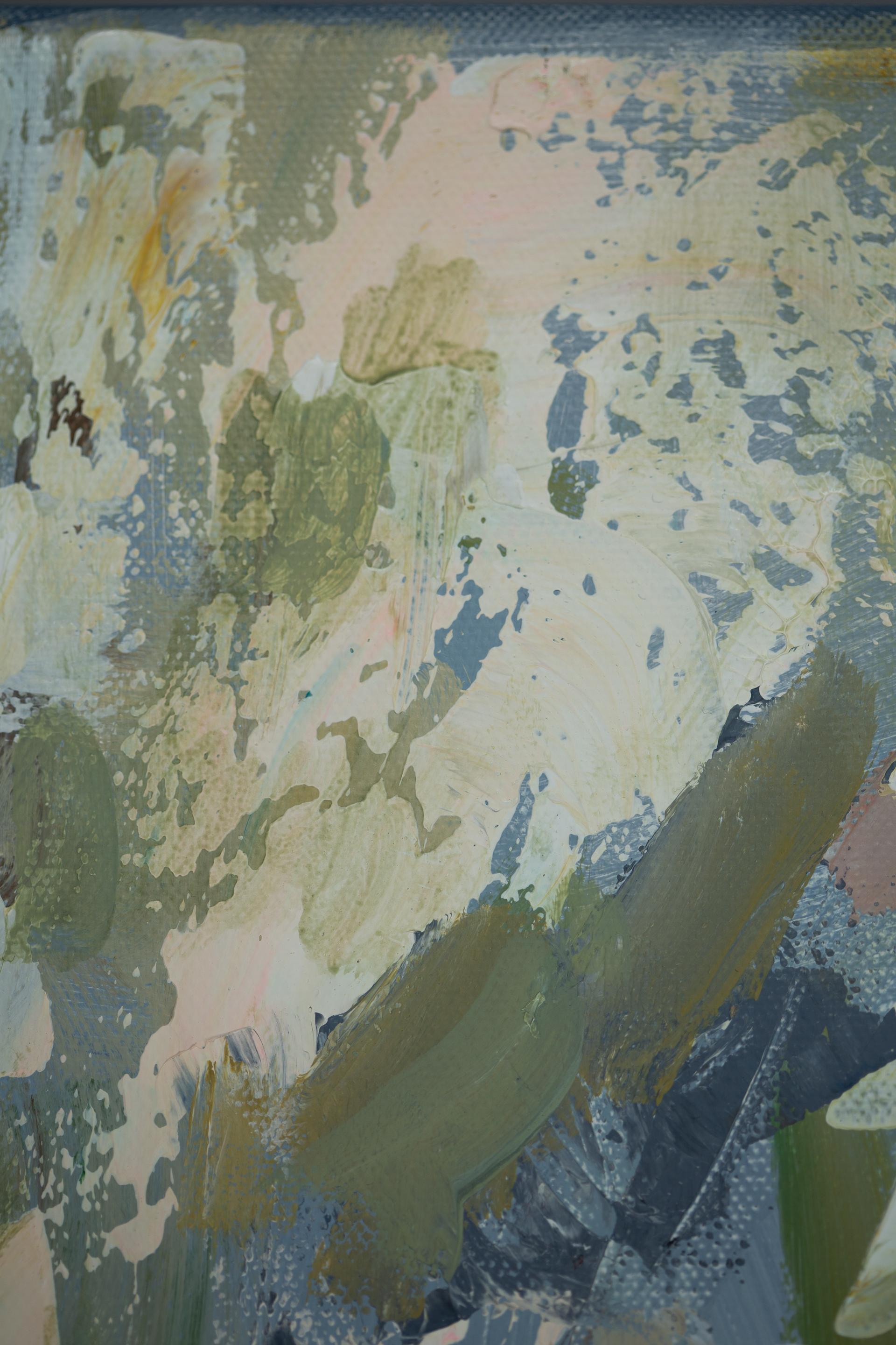 Whiting Wisteria. Post-impressionismo, pittura acrilica, verticale, Nature, floreale in vendita 10