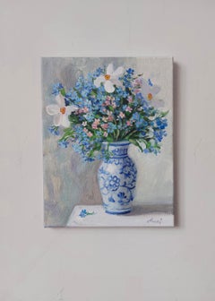Harmonie in voller Blüte. 2025. Acryl auf Leinwand. 35 × 27 cm. Unterzeichnet