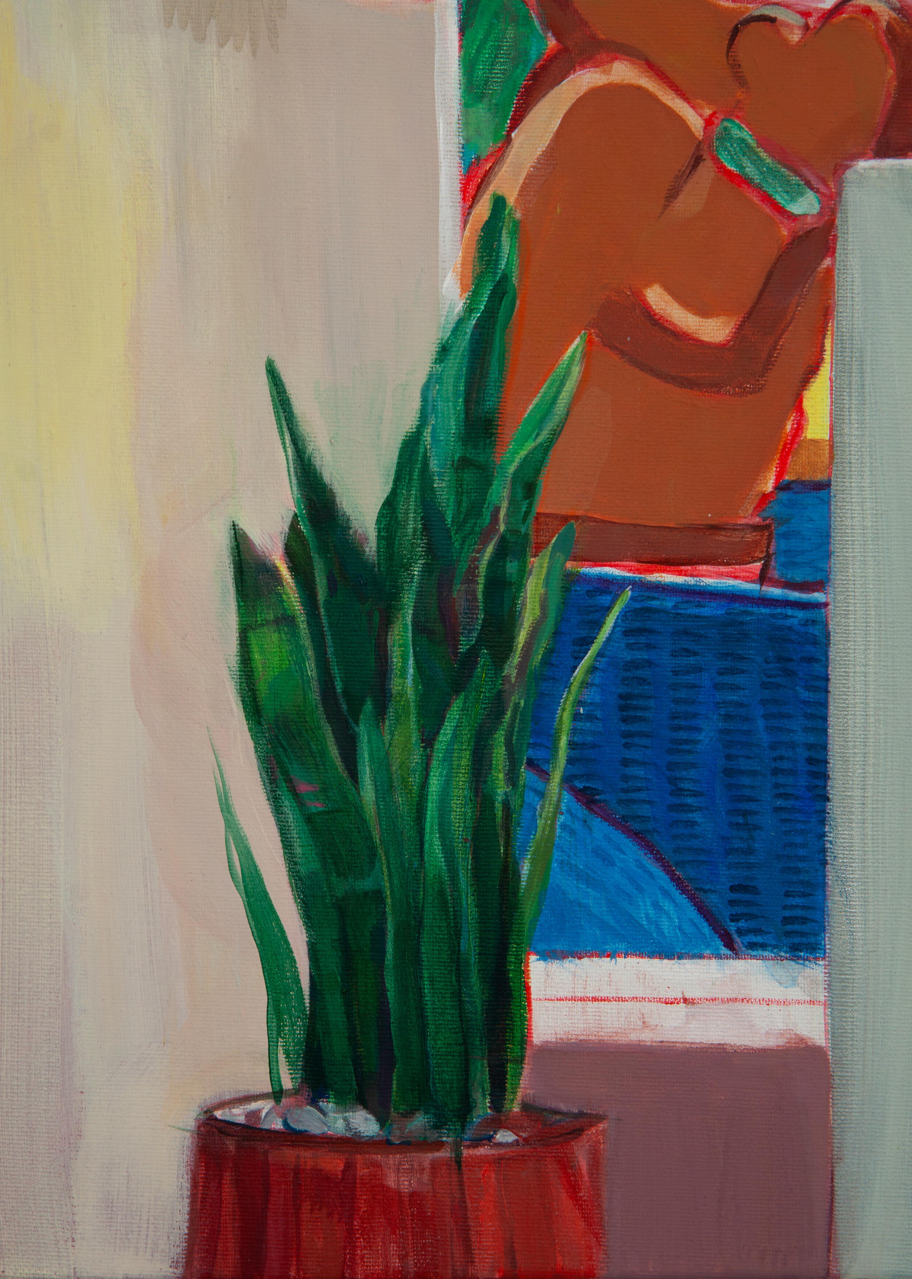 Animation Next Station -  Contemporary, peinture acrylique, paysage en vente 3