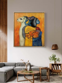 Empatía. Amable, simpatía, abrazos, semi abstracto, colores cálidos, psicología, emocional