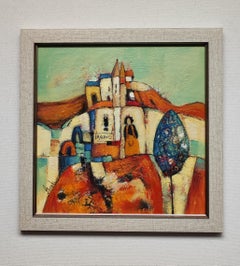 Baker. Felice, pane, panificio, luminoso, paesaggio, felicità, gentile, incorniciato, regalo