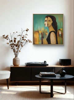 Personnalité dédoublée. Double, philosophie, psychologie, portrait de femme, impressionnisme