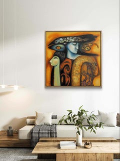 The advisor. Bright, warm, inner world, faces, strong, strange, psychology