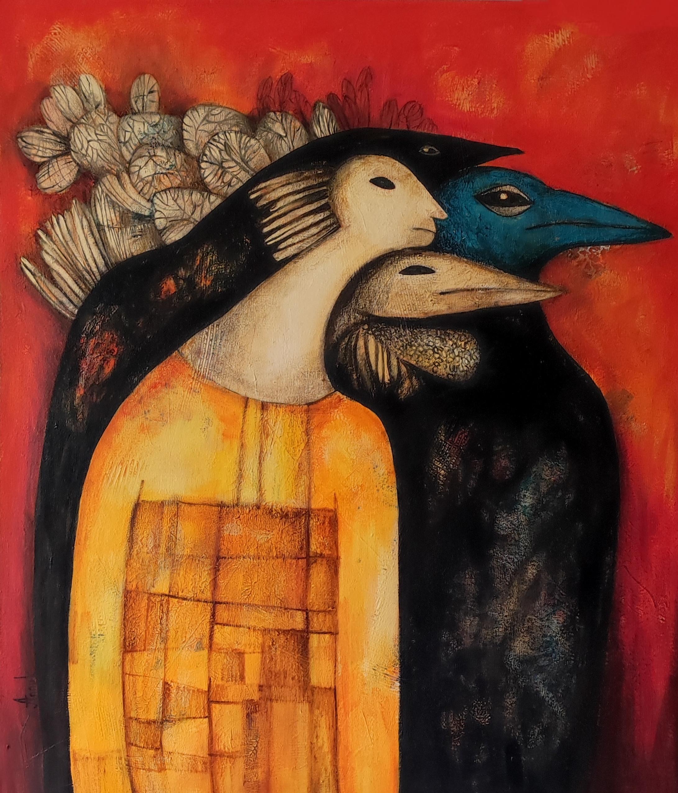 Figurative Painting di Anna Soghomonyan - Voci che non sono mie