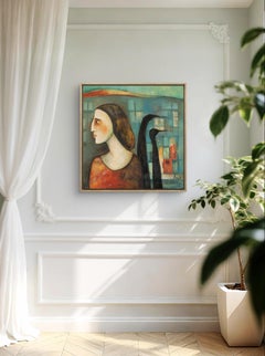 Where are we? Who are we? Psychology, lost, emotional, young woman, questions