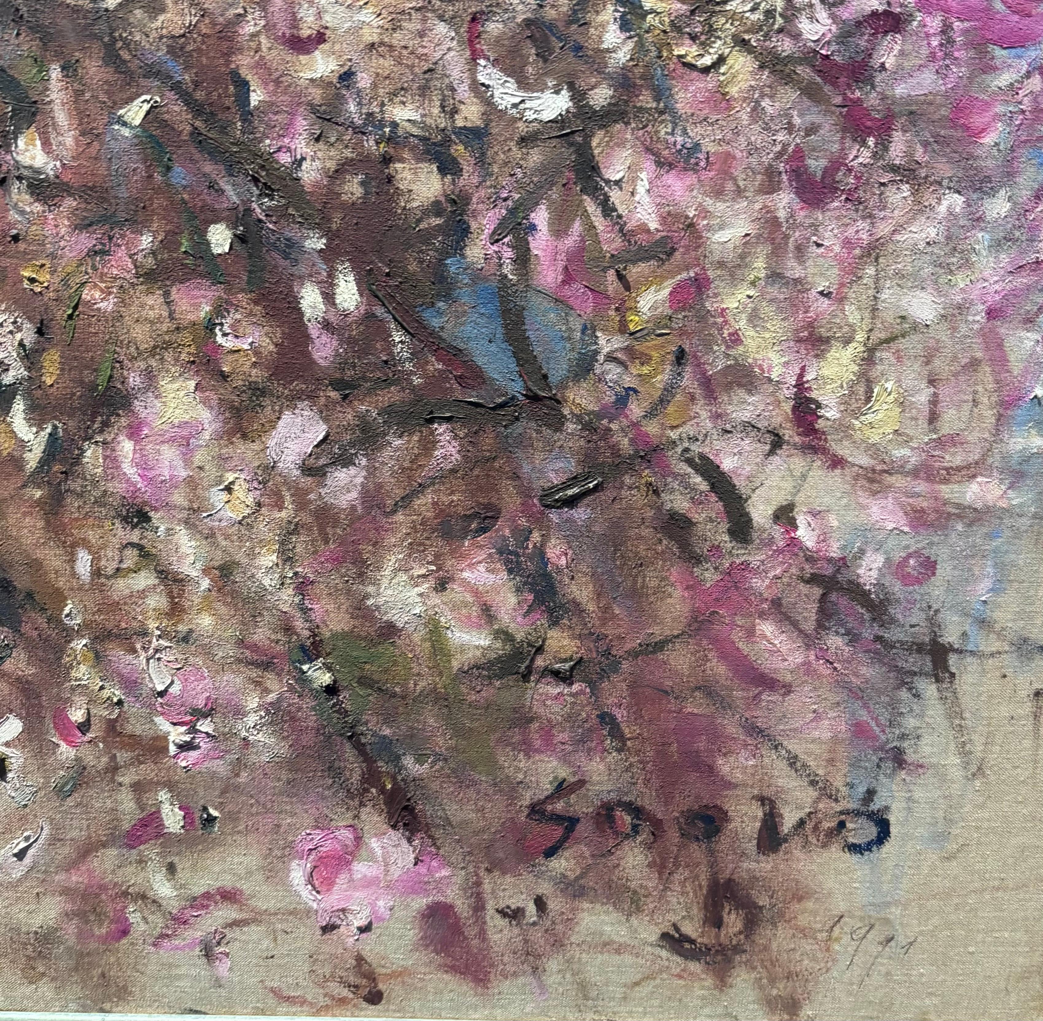 Gebranntes Brot in den Tönen von Rosa und Viola
Leuchtend und dekorativ 
Speditionskosten sind inbegriffen !!!!