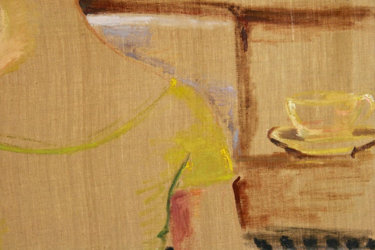 Anna Sogno The Pianist Figurative Impressionist Painting For Sale at