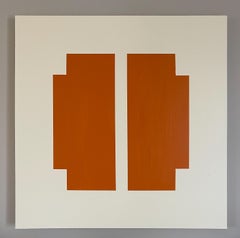 Solitude Orange - Anna Sophia Rygren Zeitgenössische Künstlerin Abstrakte Malerei