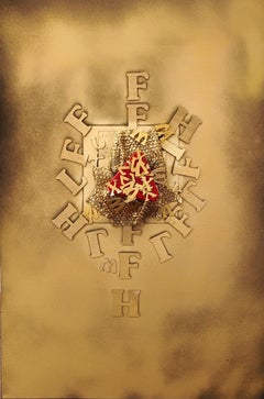 Anna Spagna - "mirrored thoughts" - contemporary mixed media on canvas