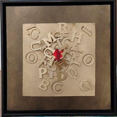 Anna Spagna - "Toxic light" - contemporary mixed media on board