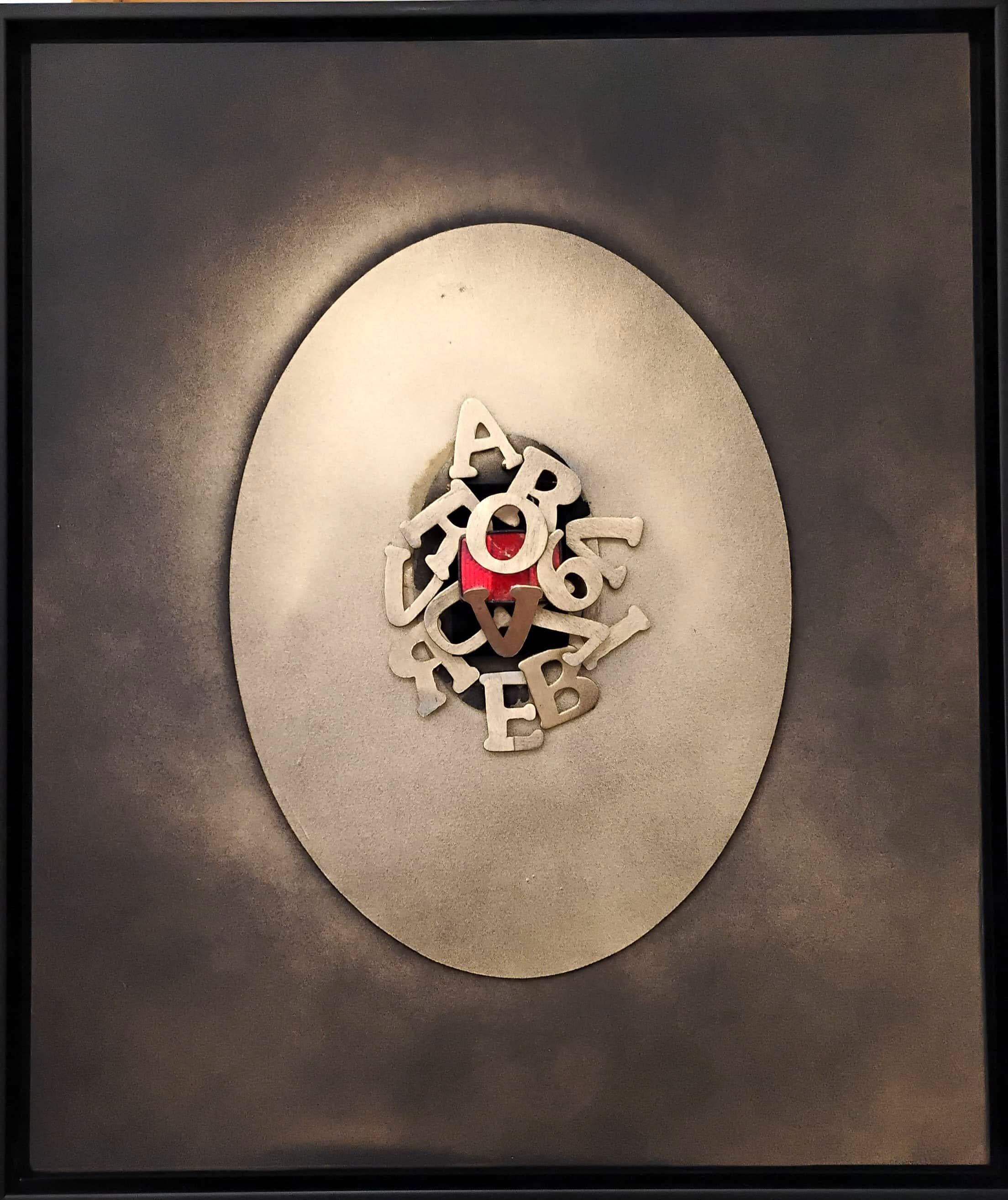 Anna Spagna - "wrong thoughts" - contemporary mixed media on board