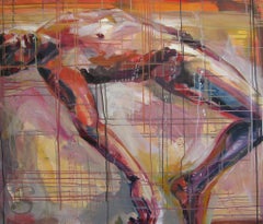 Impressionist Figurative Painting, "Jono Reclined"