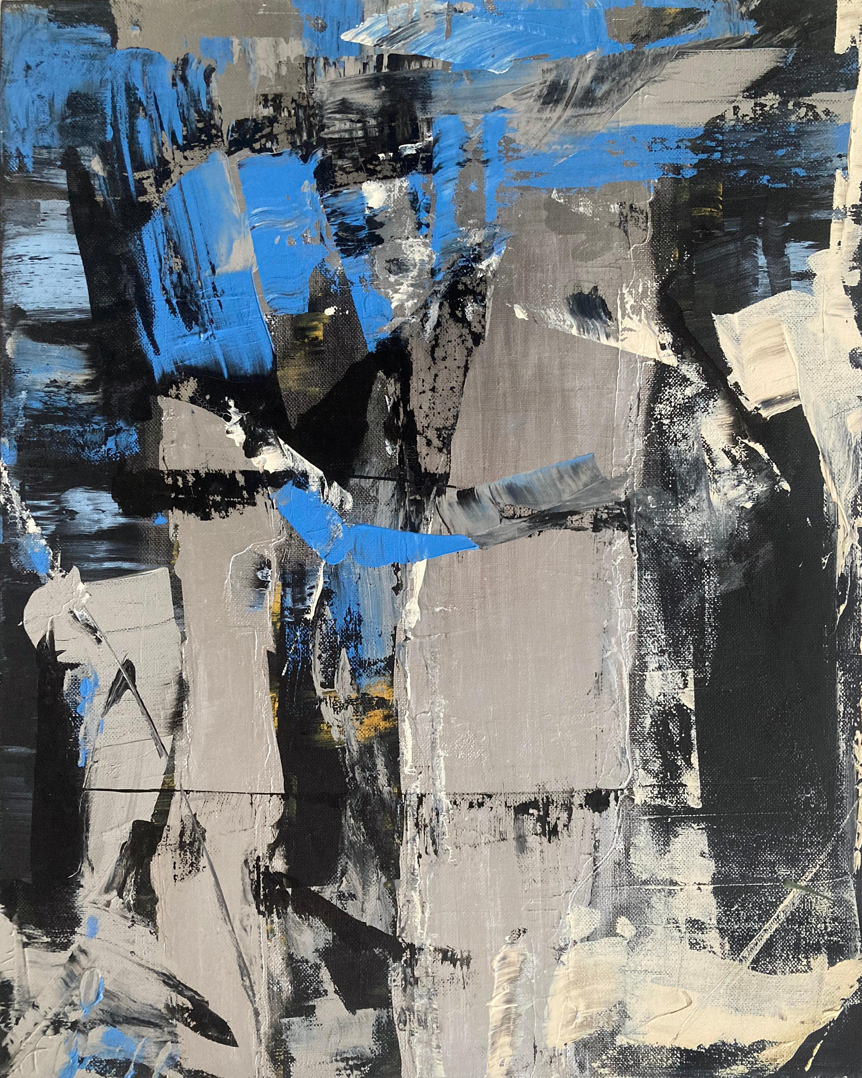 Anna Sudbina Abstract Painting – Chasing Kite-Themen