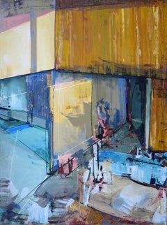 Promise Of Magic - contemporary large semi abstract expressionist painting