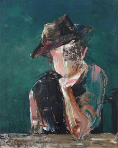 Le charmeur le charmeur - expressionnisme abstrait - forme humaine brute et gestuelle