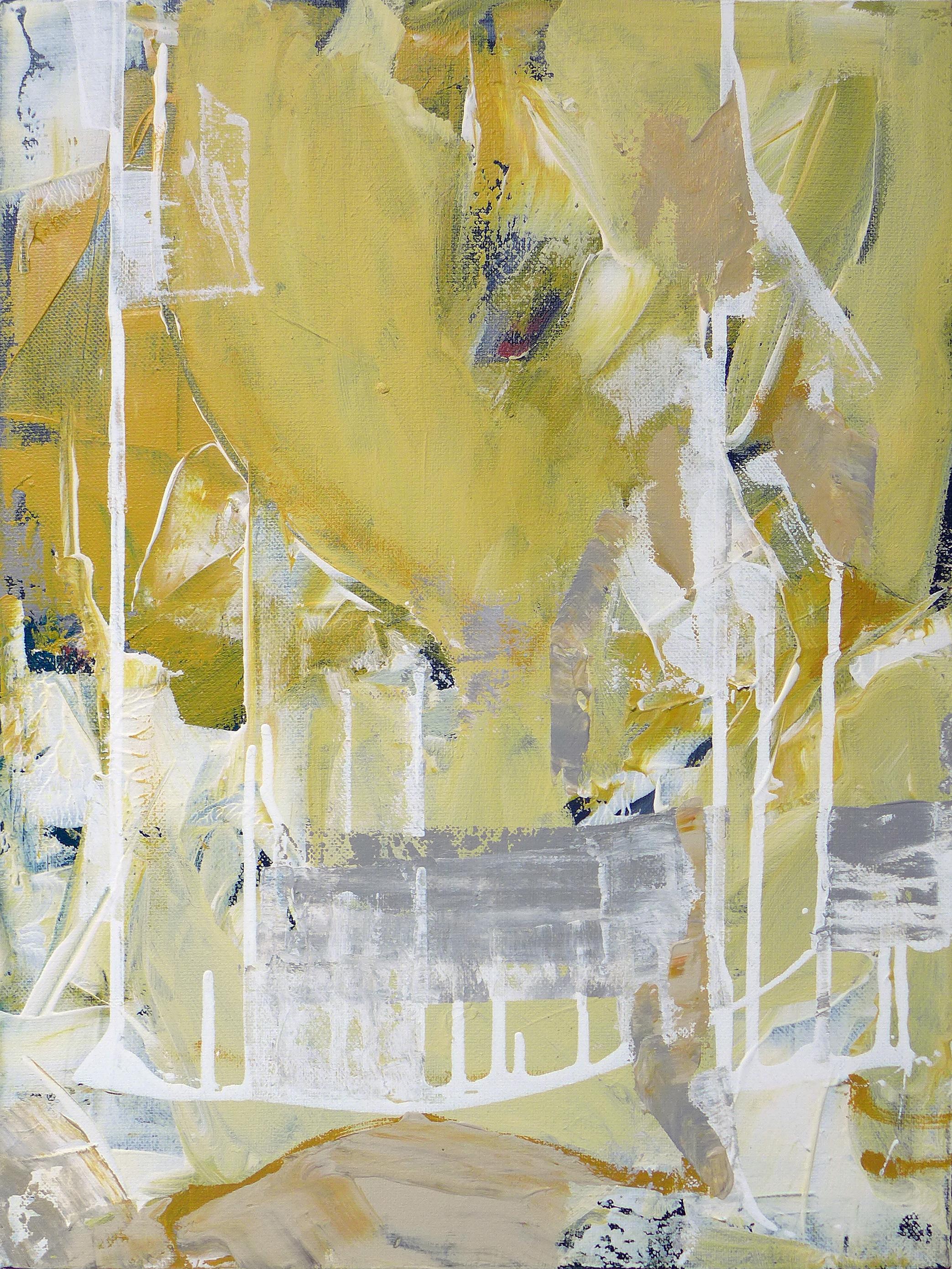 Landscape Painting de Anna Sudbina - Donde fluye la miel